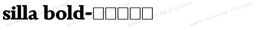 silla bold字体转换